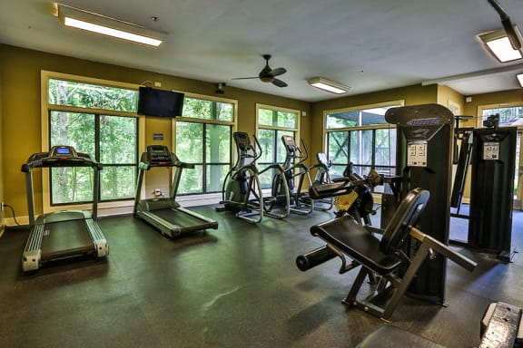 Fully Equipped Gym at Apartments Near Sandy Springs, GA