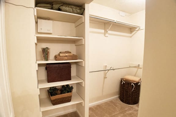 Spacious Walk-In Closet at Norcross, GA Apartments for Rent 30092