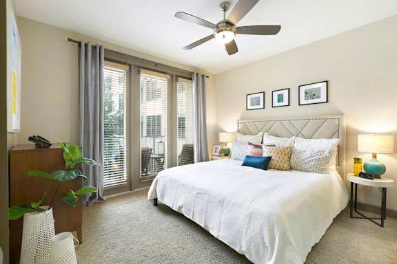 Pressler A3 Model - Bedroom with King Bed and Side Tables