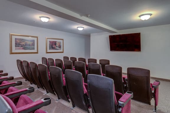 Movie Room Theatre Seating at VINTAGE AT BURIEN, Washington, 98168