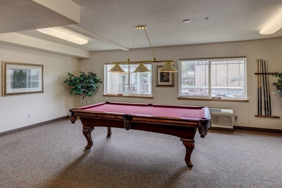 Pool Table at VINTAGE AT BURIEN, Burien, WA 98168