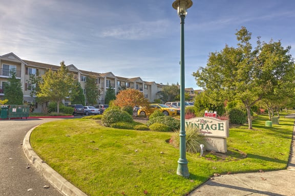 Sign to Entrance at VINTAGE AT Sequim Apartments, Sequim , Washington