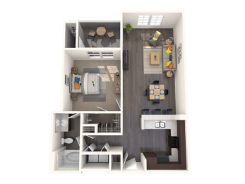 Chaparral Floor Plan at CHANDLER APARTMENT HOMES, Las Vegas, NV, 89139