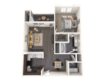 Mesa Floor Plan at CHANDLER APARTMENT HOMES, Las Vegas, 89139