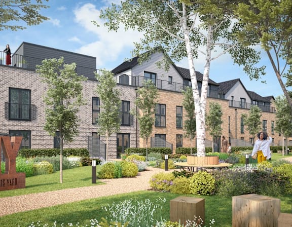 an artist s impression of a town house planned for a city