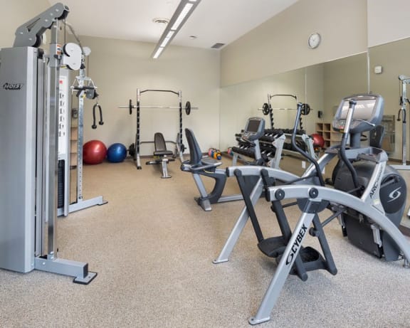 Image of the gym where you can keep fit in your own building.