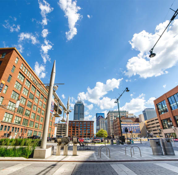 Exterior View With Street at Harness Factory Lofts, Managed by Buckingham Urban Living, Indianapolis, IN
