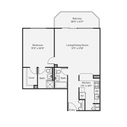 1 bed 1 bath at 10 West Apartments, Long Beach, NY