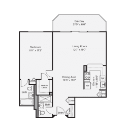 1 bed 1 bath B at 10 West Apartments, Long Beach, NY, 11561