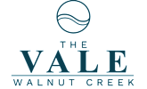 The image is a logo for The Vale Walnut Creek.