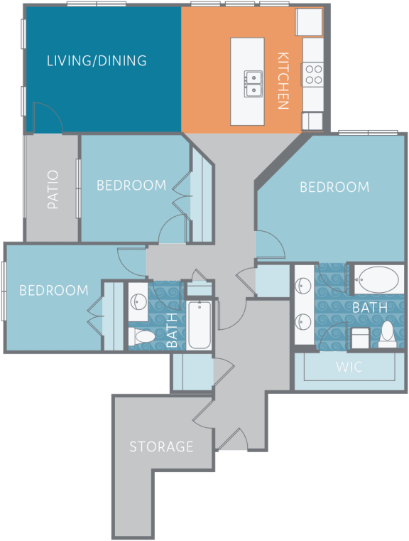 Floor Plan  Willow Lower  at Watermark at Steele Crossing, Arkansas, 72703