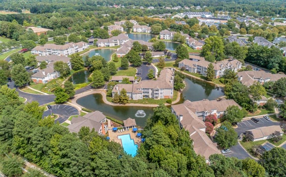 Aerial view at Trophy Club at Bellgrade, Virginia, 23113