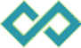 A blue and green abstract image with a black background.