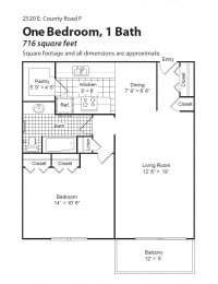 Bellaire Estates floorplan, White Bear Lake, Minnesota