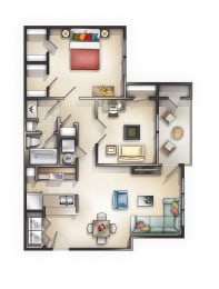 Two Bedroom One bathroom at Mandalay on 4th Condominiums, Florida, 33716