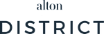 A black background with the word "alton" above the word "DISTRICT" in white text.