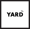 a bird flying in the sky with the word yard in the foreground
