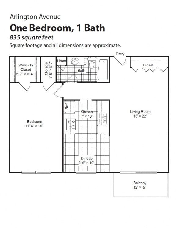 Arlington Place floorplan, St. Paul, Minnesota