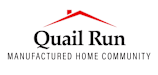 A logo for Quail Run Manufactured Home Community.