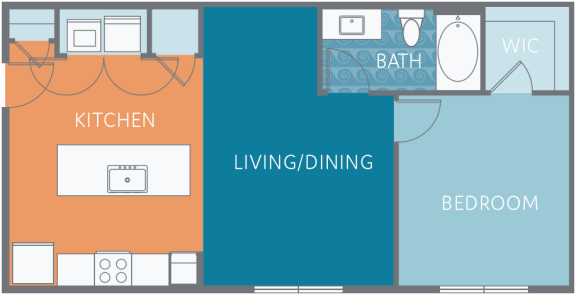 Floor Plan  A1-EU Floor Plan at Watermark on Twenty Mile, Parker