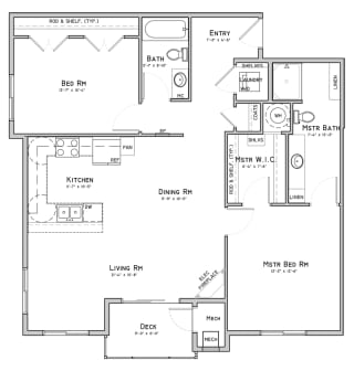 Unit C4-Straight-2 bedroom apartment at 360 at Jordan West best new apartments West Des Moines IA 50266