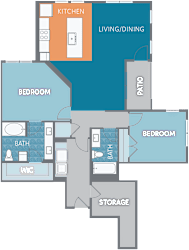 B1L-BHG Floor Plan at Watermark on Twenty Mile, Parker, CO, 80134