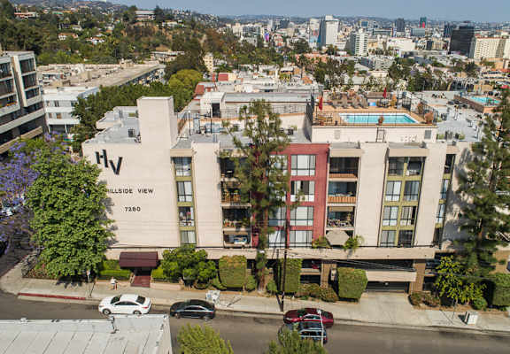 Aerial Exterior View at Hillside View, Los Angeles, CA