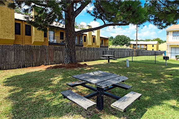 Picnic Table at Lifestyle at Shreveport Apartments, Shreveport, LA