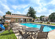 Thumbnail 5 of 9 - Poolside Relaxation Area at Lifestyle at Shreveport Apartments, Shreveport