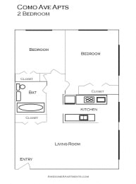 Como Lake Estates floor plan, St. Paul, Minnesota