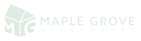 the logo for maple grove apartments with the words marble groove apartments