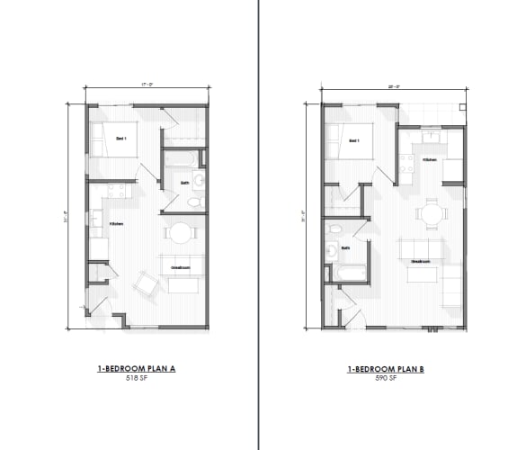 Floor Plan  1 Bedroom
