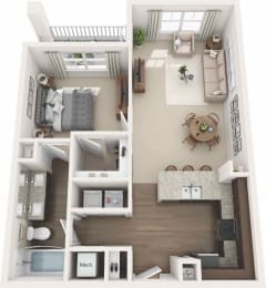 Expansive 1 bedroom apartment in Malvern, PA