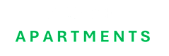 The image displays the words "STANTON APARTMENTS" in green text on a dark background.