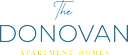 The Donovan Apartment Homes logo with a white background.