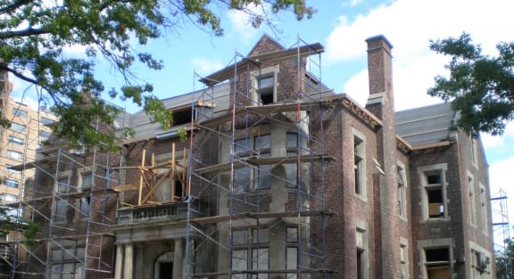 Exterior while property was under construction