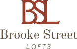 The logo and wordmark for Brooke Street Lofts