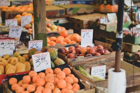 Produce at local market stand near Mirabella Apartments, Bermuda Dunes, California