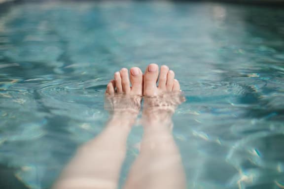 Swimming Pool at Heritage Oaks Rental Homes in Sanford, NE