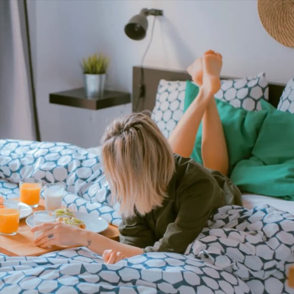Breakfast in Bedroom