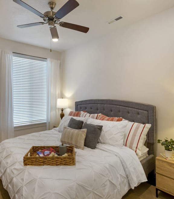 Bright Master Bedroom at Ridge View Apartments