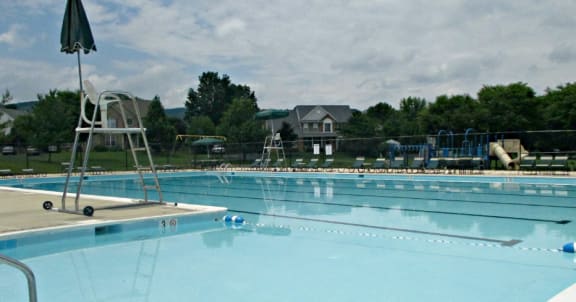 pool at VistaView apartments in Frederick, MD