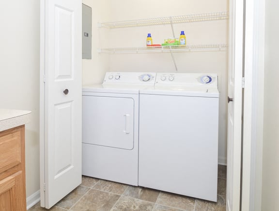 Closet with Washer and Dryer
