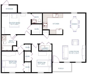  Floor Plan 3A