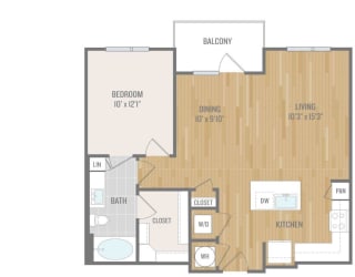 Centric One90 Apartments A8 4 Floor Plan