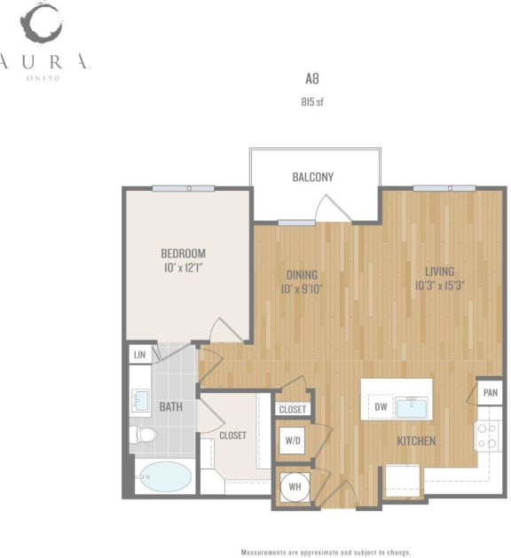 Centric One90 Apartments A8 1 Floor Plan