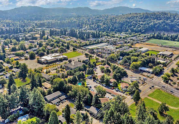 Overview of town