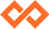 Two orange diamond shapes interlocking in the center.