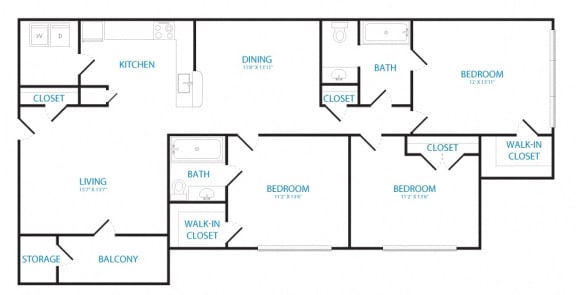 Floor Plan  3 bedroom