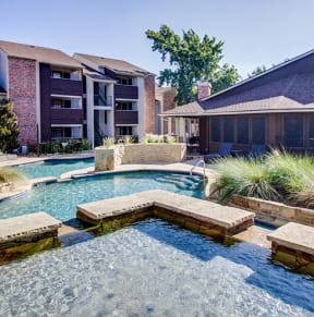 the preserve at ballantyne commons pool with apartment buildings at Timberglen Apartments, Texas, 75287
